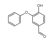 4-hydroxy-3-phenoxy-benzaldehyde结构式