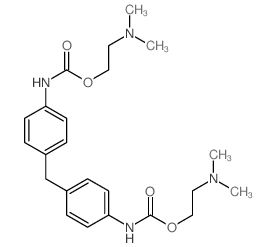 Carbamicacid, (methylenedi-4,1-phenylene)bis-, bis[2-(dimethylamino)ethyl] ester (9CI) Structure