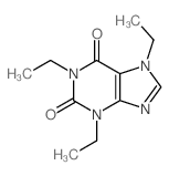 1H-Purine-2,6-dione,1,3,7-triethyl-3,7-dihydro-结构式