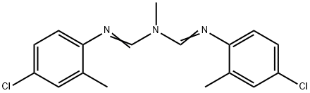 N1-[[(4-Chloro-2-methylphenyl)imino]methyl]-N1-methyl-N2-(4-chloro-2-methylphenyl)formamidine结构式