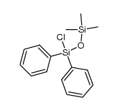 1.1.1-Trimethyl-3.3-diphenyl-3-chlor-disiloxan结构式