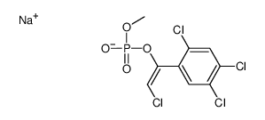 sodium,[(Z)-2-chloro-1-(2,4,5-trichlorophenyl)ethenyl] methyl phosphate Structure