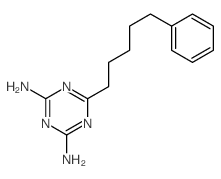 1,3,5-Triazine-2,4-diamine,6-(5-phenylpentyl)-结构式