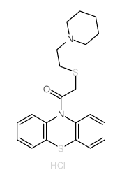 Ethanone,1-(10H-phenothiazin-10-yl)-2-[[2-(1-piperidinyl)ethyl]thio]-, hydrochloride(1:1) picture