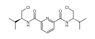 N2,N6-bis((S)-1-chloro-3-methylbutan-2-yl)pyridine-2,6-dicarboxamide结构式