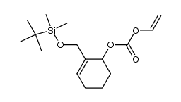 1-tert-butyldimethylsiloxymethyl-6-ethenyloxycarbonyloxy-1-cyclohexene Structure