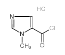 1-Methyl-1H-imidazole-5-carbonyl chloride hydrochloride Structure