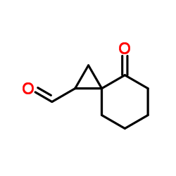 Spiro[2.5]octane-1-carboxaldehyde, 4-oxo- (9CI) structure