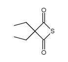 3,3-diethyl-thietane-2,4-dione Structure