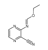 2-ethoxymethyleneamino-3-cyanopyrazine Structure