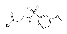 3-(3-methoxy-benzenesulfonylamino)-propionic acid Structure