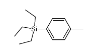 (4-methylphenyl)triethylsilane结构式