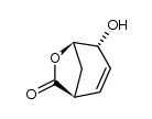 (-)-4-hydroxy-6-oxabicyclo[3.2.1]oct-2-en-7-one Structure