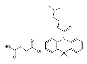 10(9H)-Acridinecarbothioic acid, 9,9-dimethyl-, S-(2-(dimethylamino)et hyl) ester, butanedioate (1:1) picture