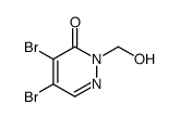 4,5-dibromo-2-(hydroxymethyl)pyridazin-3-one Structure