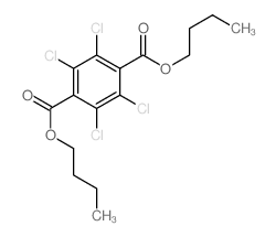1,4-Benzenedicarboxylicacid, 2,3,5,6-tetrachloro-, 1,4-dibutyl ester Structure