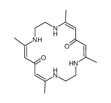 5,9,14,18-tetramethyl-1,4,10,13-tetraaza-cyclooctadeca-5,8,14,17-tetraene-7,16-dione Structure
