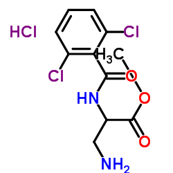 Methyl 3-amino-N-(2,6-dichlorobenzoyl)alaninate hydrochloride (1:1)结构式