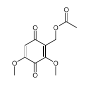 (2,4-dimethoxy-3,6-dioxocyclohexa-1,4-dien-1-yl)methyl acetate Structure