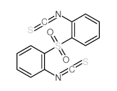 1-isothiocyanato-2-(2-isothiocyanatophenyl)sulfonyl-benzene Structure