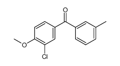 3-chloro-4-methoxy-3'-methyl-benzophenone Structure