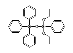 diethoxytetraphenyldisiloxane Structure