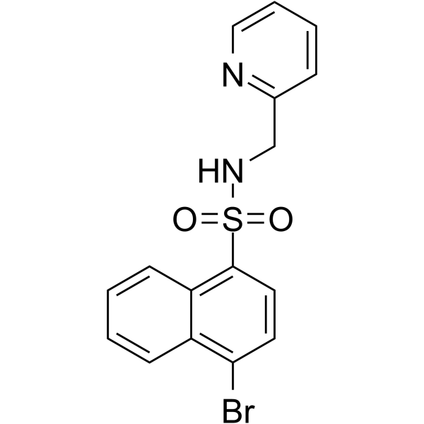 4-溴-N-(2-吡啶甲基)-1-萘磺酰胺图片