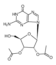 2′,3′-Di-O-acetylguanosine structure