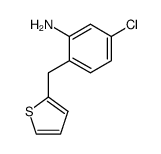 5-chloro-2-(thiophen-2-ylmethyl)aniline结构式
