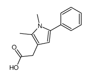 2-(1,2-dimethyl-5-phenylpyrrol-3-yl)acetic acid结构式