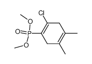 dimethyl (2-chloro-4,5-dimethylcyclohexa-1,4-dien-1-yl)phosphonate结构式