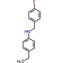 4-Ethyl-N-(4-fluorobenzyl)aniline结构式
