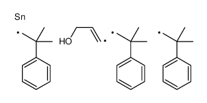 3-tris(2-methyl-2-phenylpropyl)stannylprop-2-en-1-ol结构式