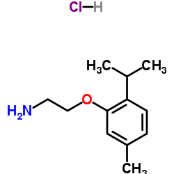 2-(2-Isopropyl-5-methylphenoxy)ethanamine hydrochloride (1:1)结构式