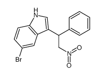 5-bromo-3-(2-nitro-1-phenylethyl)-1H-indole Structure