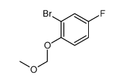 2-bromo-4-fluoro-1-(methoxymethoxy)benzene结构式