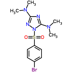 1-[(4-Bromophenyl)sulfonyl]-N,N,N',N'-tetramethyl-1H-1,2,4-triazole-3,5-diamine Structure