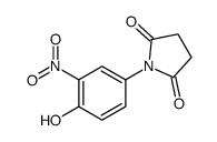 1-(4-hydroxy-3-nitrophenyl)pyrrolidine-2,5-dione结构式