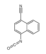 4-isocyanatonaphthalene-1-carbonitrile结构式