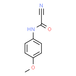 Carbonocyanidic amide,N-(4-methoxyphenyl)- (9CI) structure