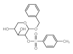 a-D-Xylopyranoside, phenylmethyl,2-(4-methylbenzenesulfonate)结构式
