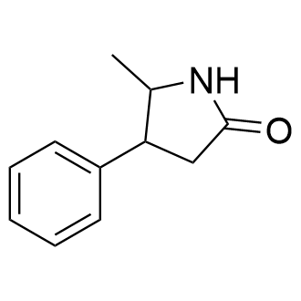 5-Methyl-4-phenylpyrrolidin-2-one Structure