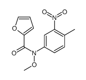 N-methoxy-N-(4-methyl-3-nitrophenyl)furan-2-carboxamide结构式