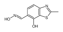 6-Benzothiazolecarboxaldehyde,7-hydroxy-2-methyl-,oxime(9CI)结构式
