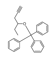 [hex-5-yn-3-yloxy(diphenyl)methyl]benzene结构式