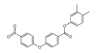 (3,4-dimethylphenyl) 4-(4-nitrophenoxy)benzoate结构式