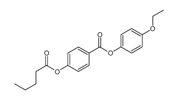 p-Pentanoyloxybenzoic acid p-ethoxyphenyl ester结构式