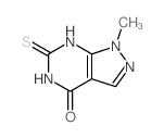 9-methyl-3-sulfanylidene-2,4,8,9-tetrazabicyclo[4.3.0]nona-1,6-dien-5-one picture
