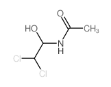 N-(2,2-dichloro-1-hydroxy-ethyl)acetamide结构式