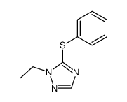 1H-1,2,4-Triazole,1-ethyl-5-(phenylthio)-(9CI)结构式